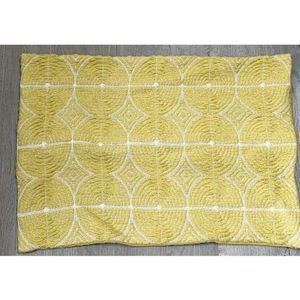 Handmade Loom Tree El Telar woven gold tone pillow cover 22X16 artisanal